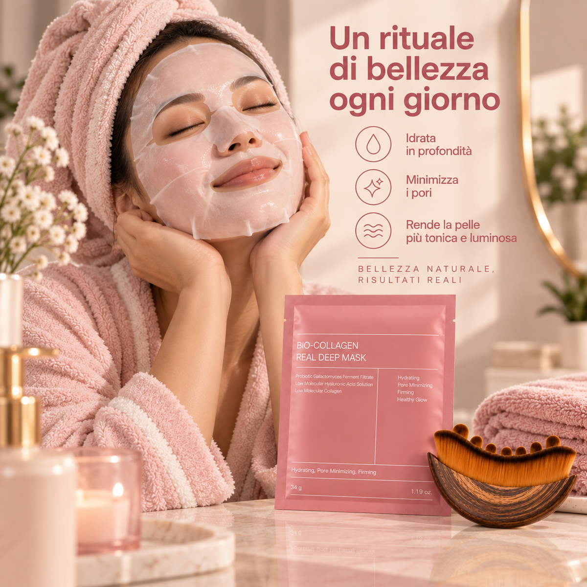 Maschere Viso in Tessuto